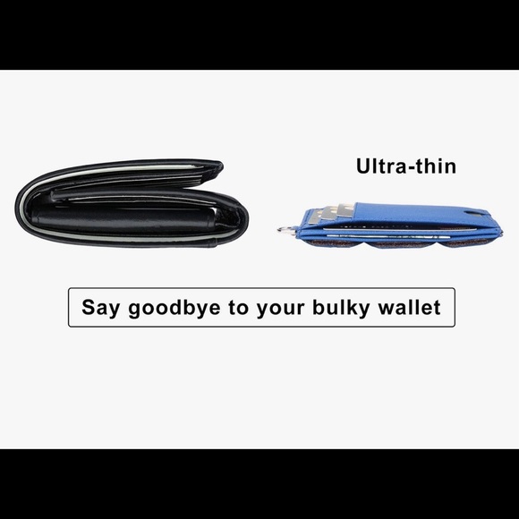 Bastia Slim Minimalist Wallet RFID Blocking Wallet - Picture 3 of 9